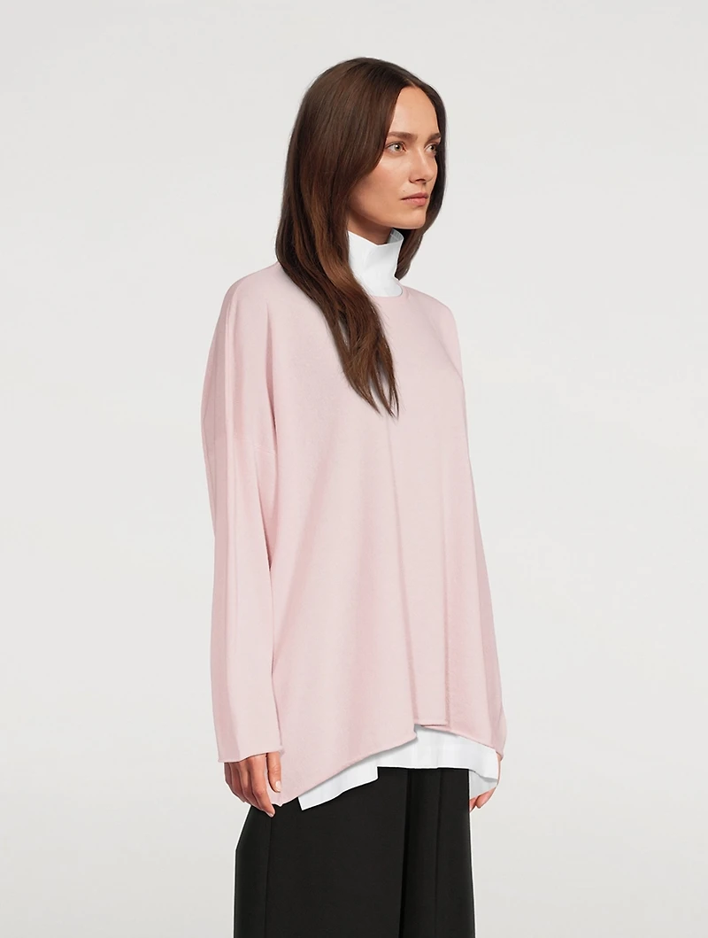 Cashmere A-Line Long Sweater