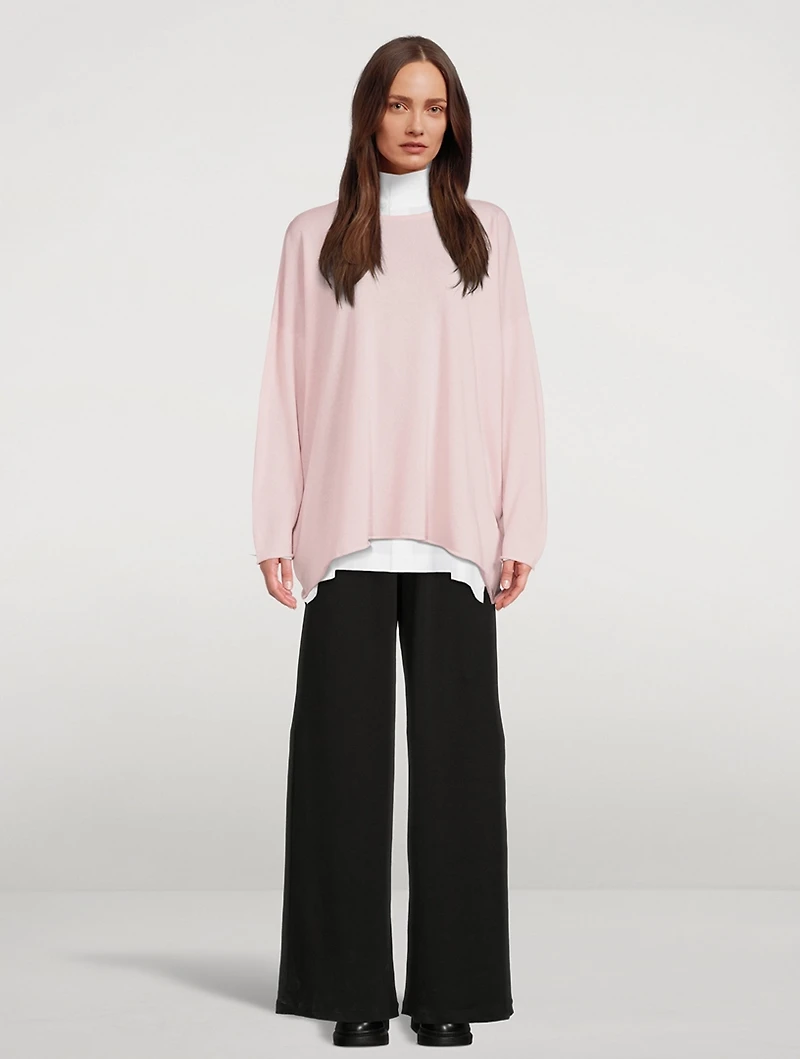 Cashmere A-Line Long Sweater