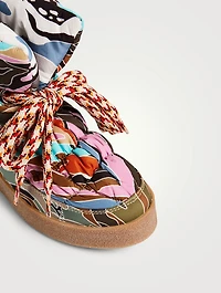 Puff Ankle Boots Camo Print