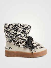 Puff Tweed Ankle Boots