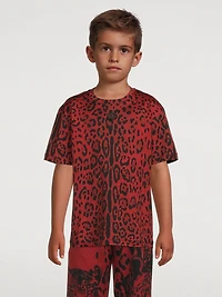 Cotton T-Shirt Animal Print