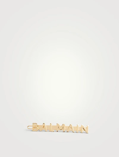 18K Gold-plated Logo Hair Slide