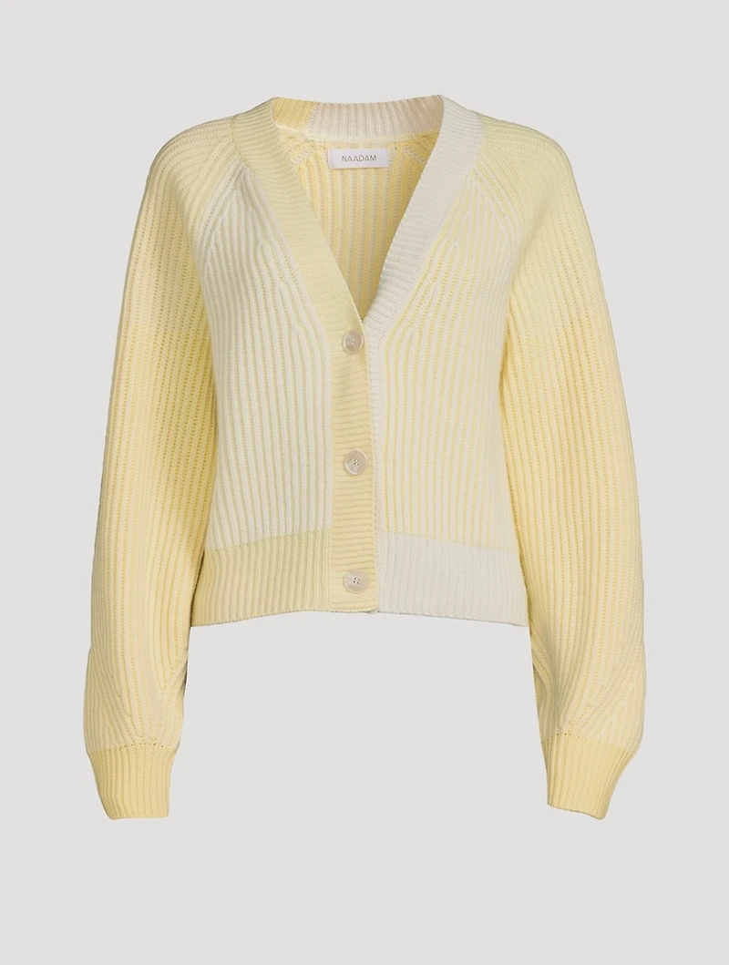Fisherman Colourblock Cashmere Cardigan