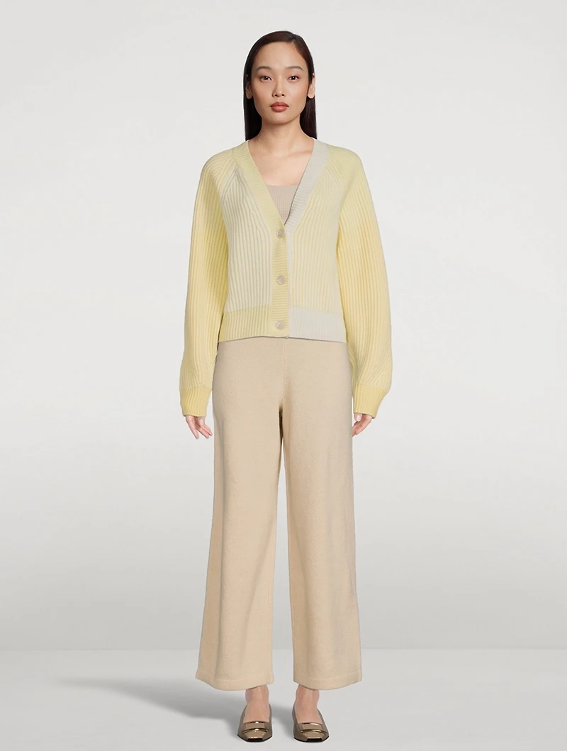 Fisherman Colourblock Cashmere Cardigan