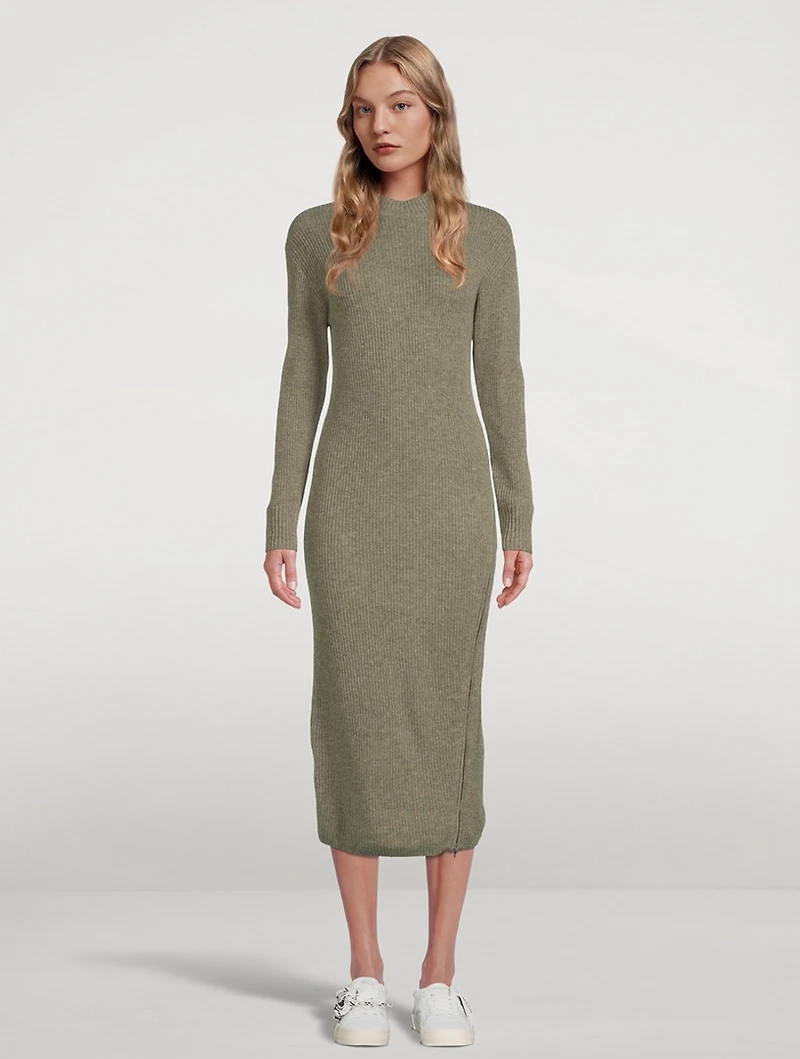 Wool And Cashmere Dress With Zipper