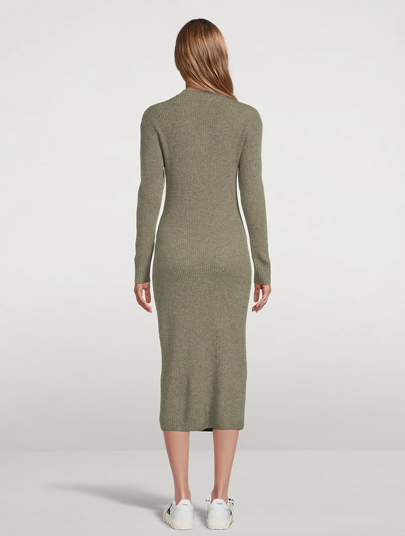 Wool And Cashmere Dress With Zipper