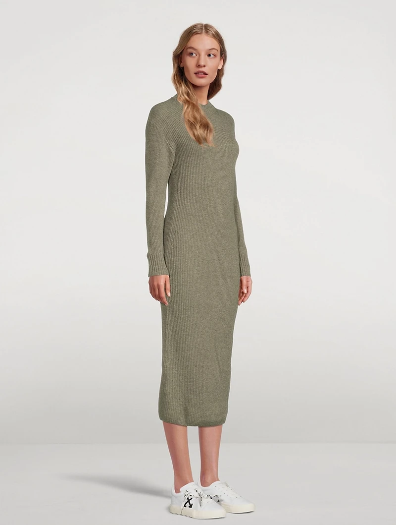 Wool And Cashmere Dress With Zipper