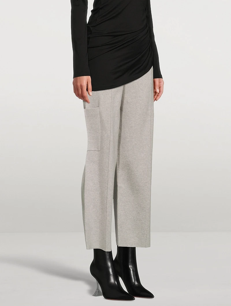 Cotton And Cashmere Utility Trousers
