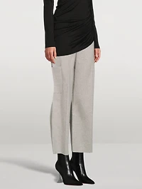 Cotton And Cashmere Utility Trousers