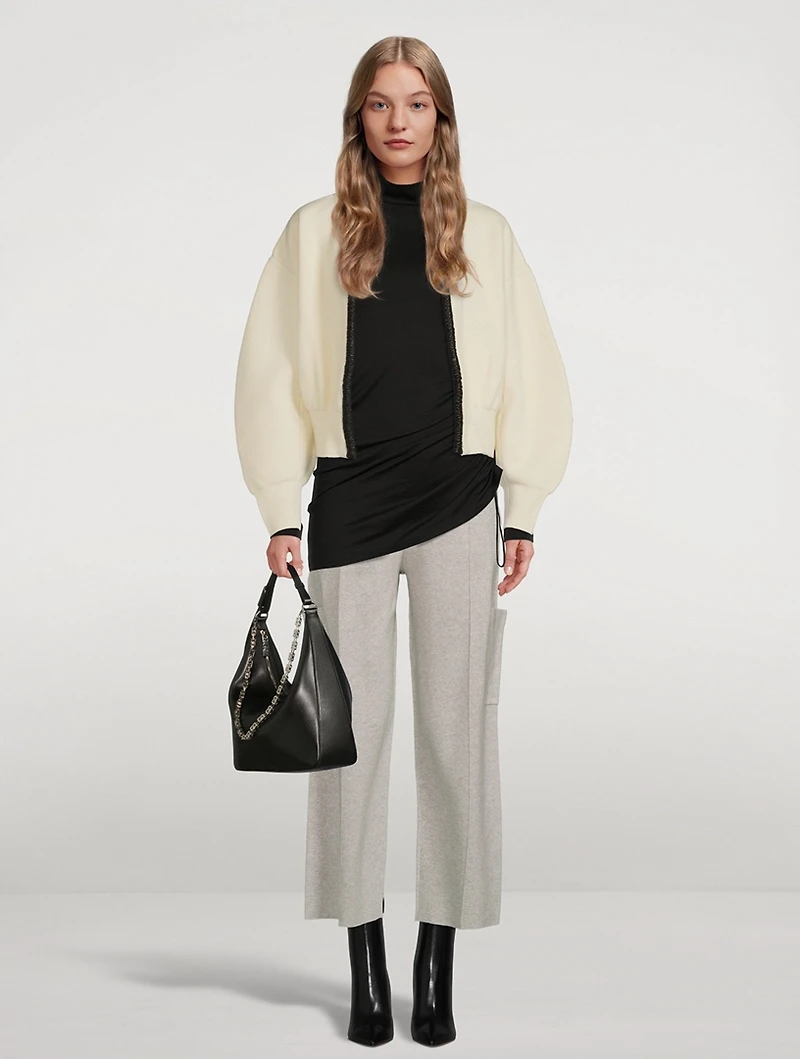 Cotton And Cashmere Utility Trousers