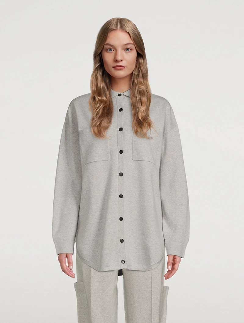 Cotton And Cashmere Utility Shirt