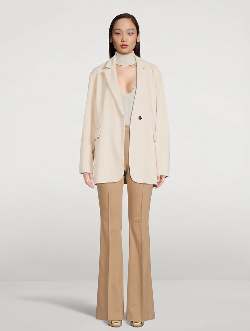 Open-Back Wool And Cashmere Turtleneck
