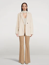 Open-Back Wool And Cashmere Turtleneck