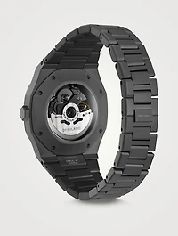 Skeleton Stainless Steel Bracelet Strap Watch