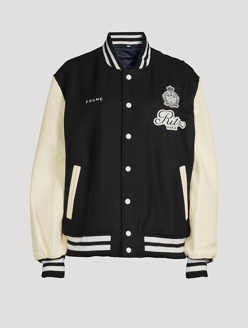 Frame x Ritz Paris Varsity Jacket