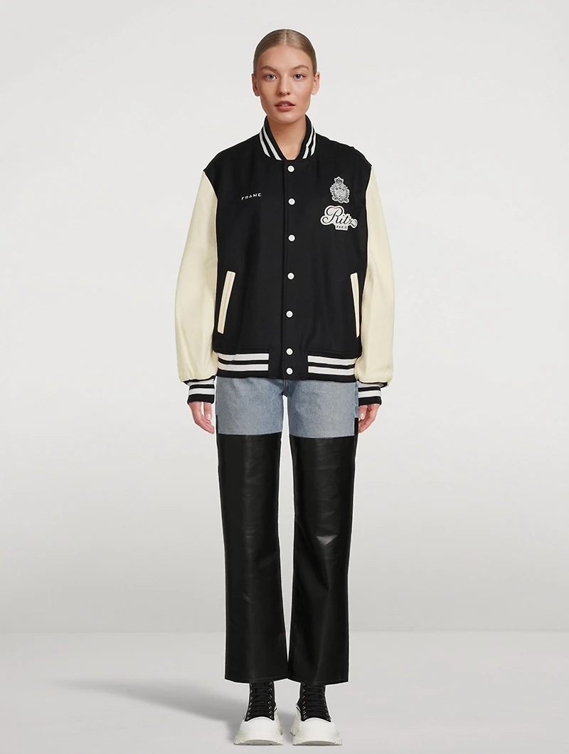 Frame x Ritz Paris Varsity Jacket