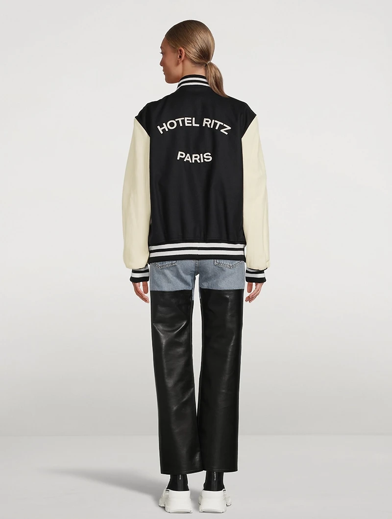 Frame x Ritz Paris Varsity Jacket