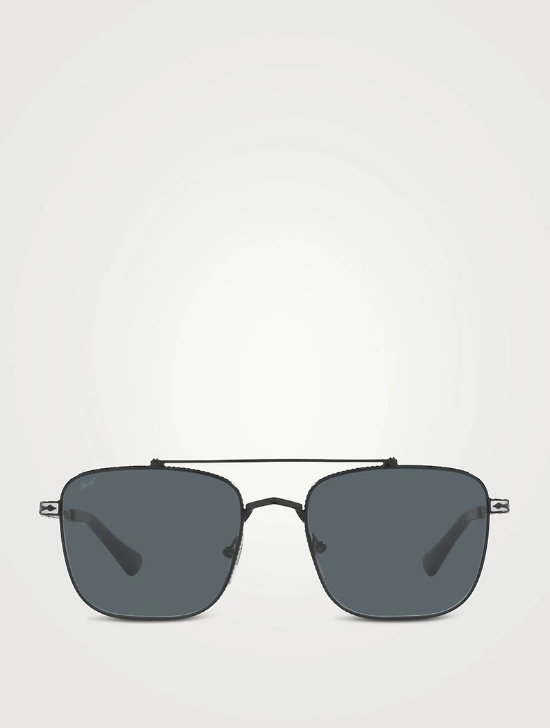 PO2487S Rectangular Sunglasses