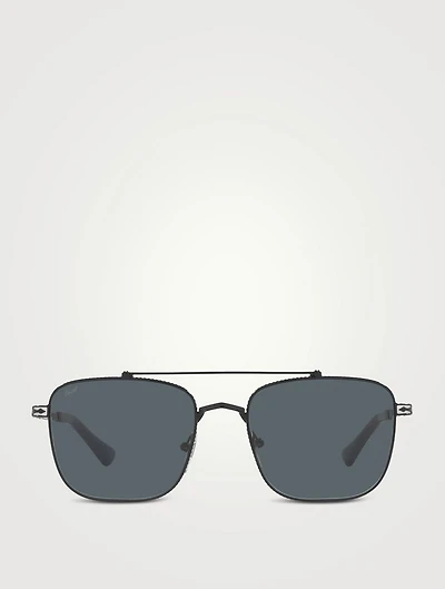 PO2487S Rectangular Sunglasses
