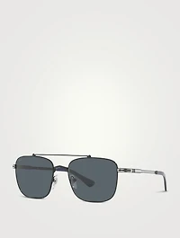 PO2487S Rectangular Sunglasses