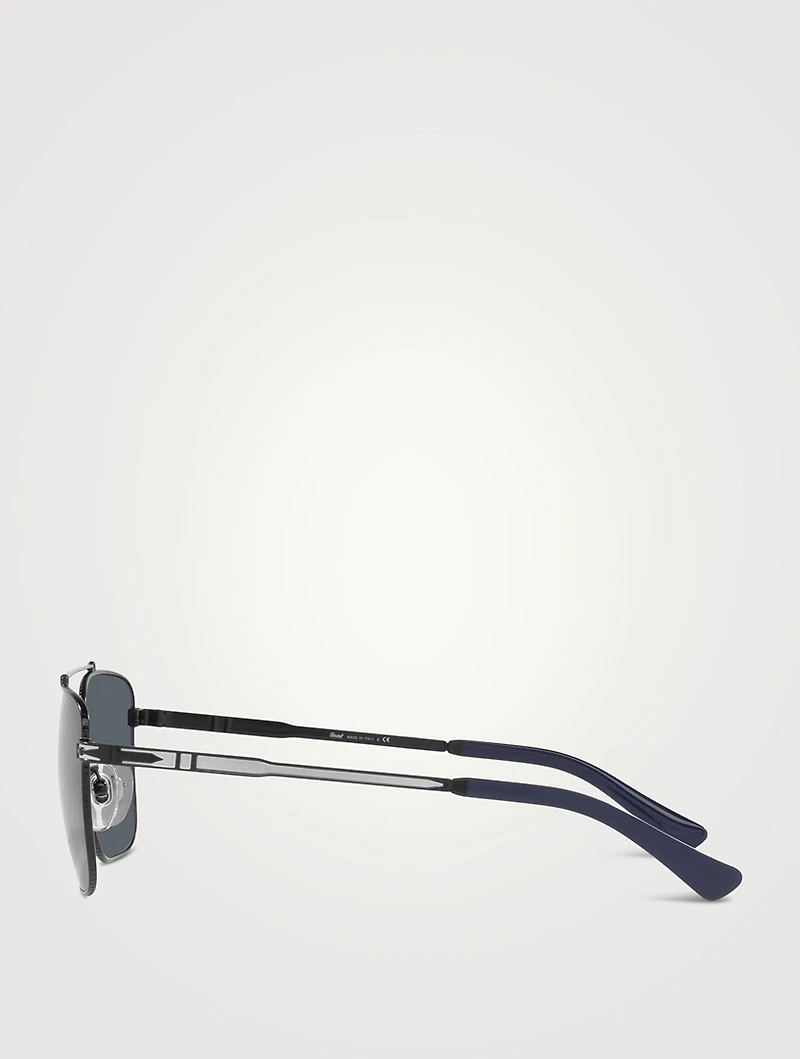 PO2487S Rectangular Sunglasses