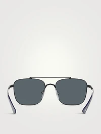PO2487S Rectangular Sunglasses