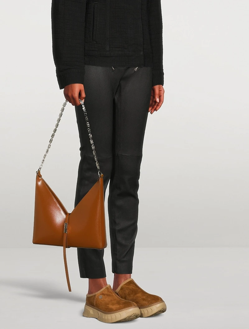 Winter Mallow Suede And Faux Fur Mules