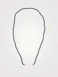 Hematite Strand With Gold Loops