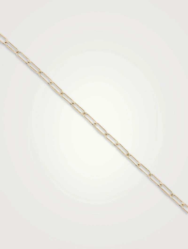 15-Inch 14K Gold Square Link Chain