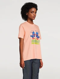 Kissing Birds Graphic T-Shirt