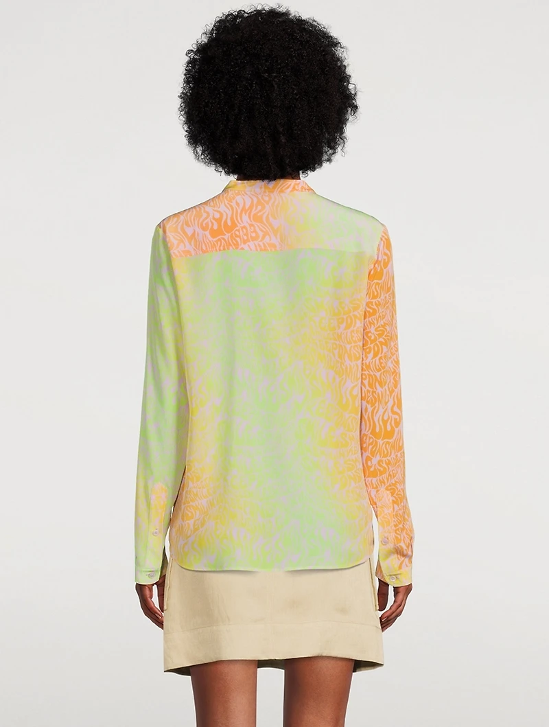 Silk Blouse Stella Print