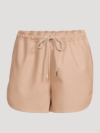 Faux Leather Shorts