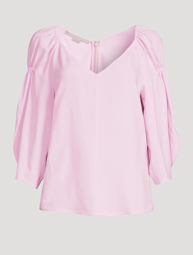 Puff-Sleeve Blouse