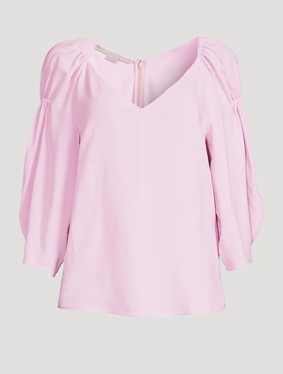 Puff-Sleeve Blouse