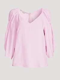 Puff-Sleeve Blouse