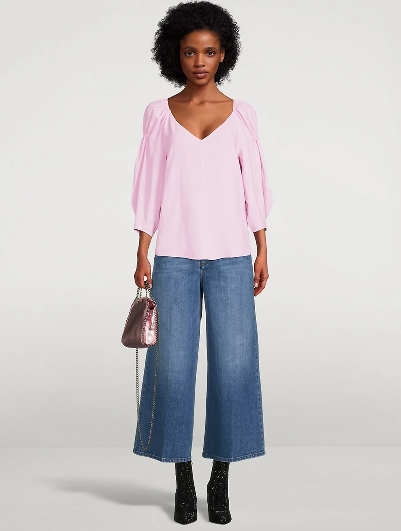 Puff-Sleeve Blouse