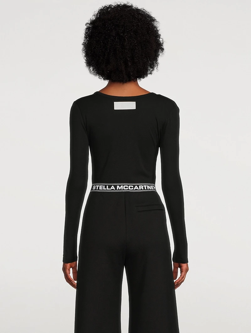 Cut-Out Long-Sleeve T-Shirt