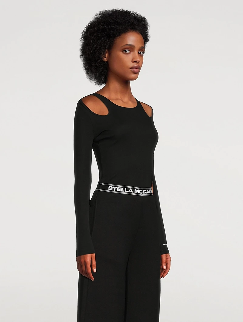 Cut-Out Long-Sleeve T-Shirt