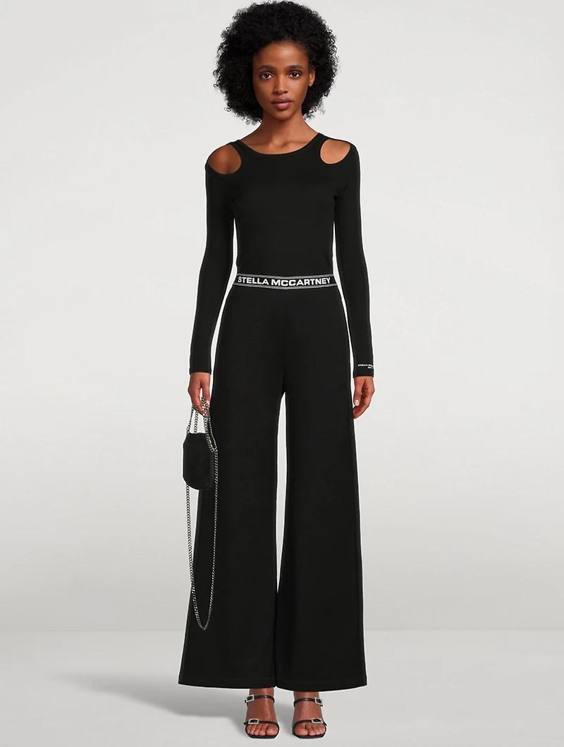 Cut-Out Long-Sleeve T-Shirt