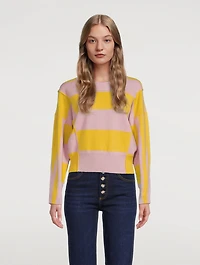 Colourblock Cashmere And Virgin Wool Sweater