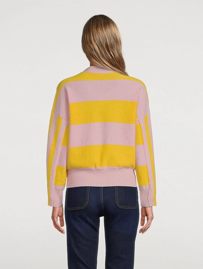 Colourblock Cashmere And Virgin Wool Sweater