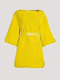 Belted Bungee Cord Mini Dress
