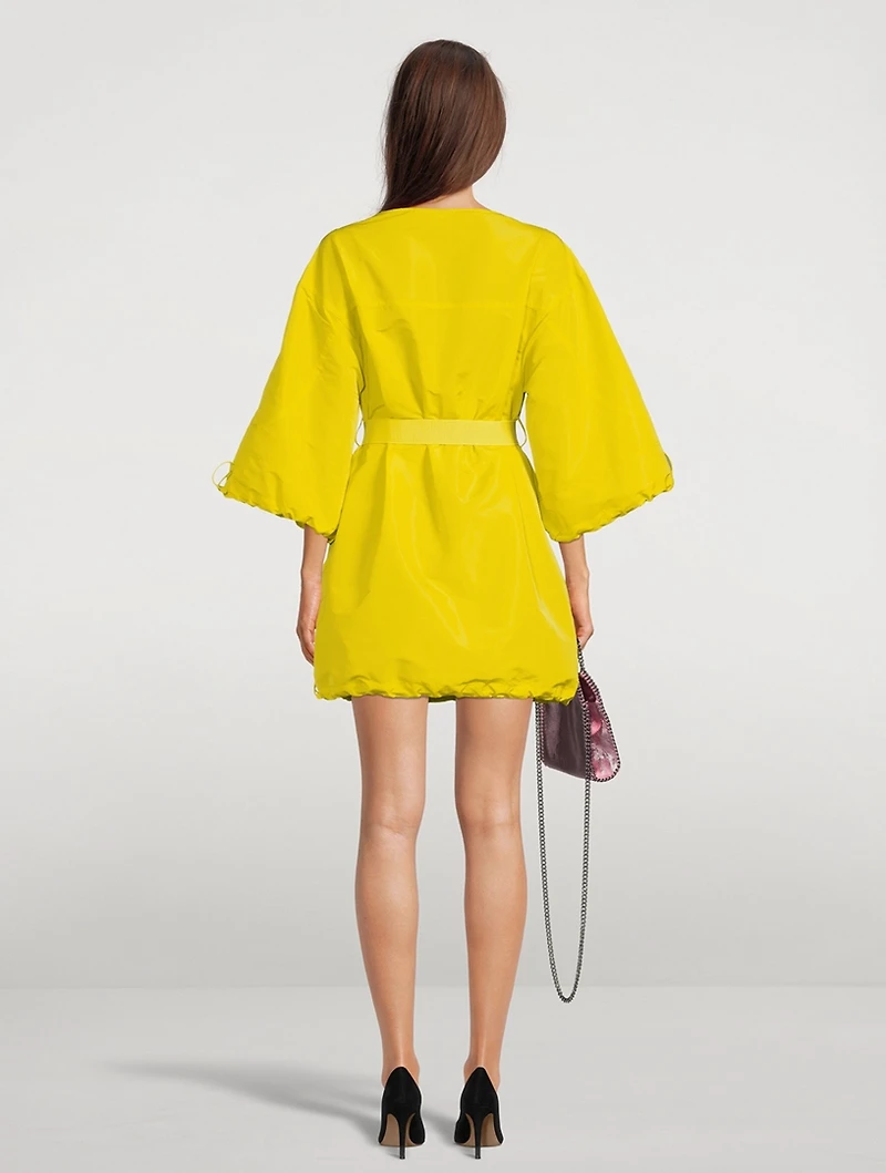 Belted Bungee Cord Mini Dress