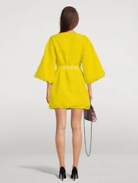 Belted Bungee Cord Mini Dress