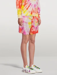 Tie-Dye Wool Knit Shorts