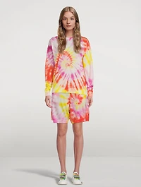 Tie-Dye Wool Knit Shorts