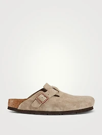 Boston Suede Slide Sandals