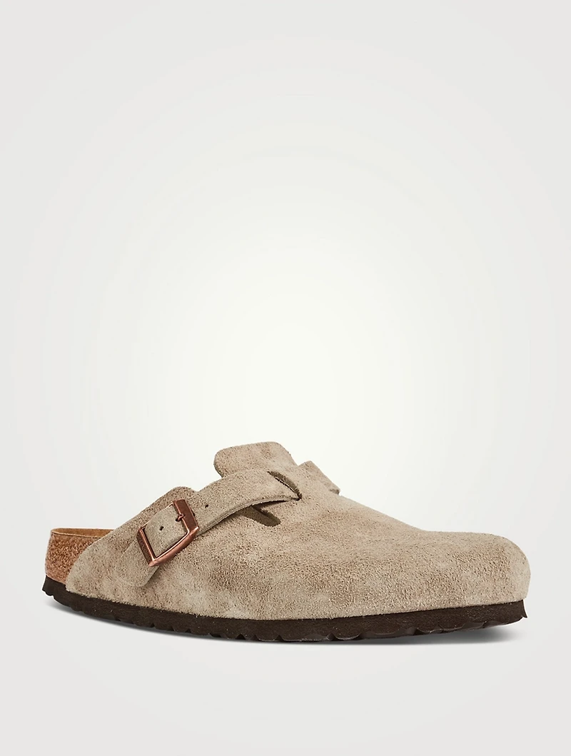Boston Suede Slide Sandals