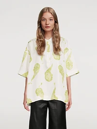 Bahia Silk Short-Sleeve Polo Shirt