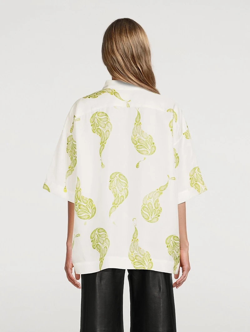 Bahia Silk Short-Sleeve Polo Shirt